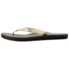 Sanuk Women's Yoga Joy Metallic Flip Flop Champagne
