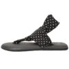 Sanuk Yoga Sling 2 Prints Sandal Black/White Dots