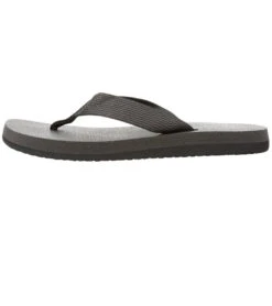 Sanuk Women's Yoga Mat Webbing Flip Flop Black/Black