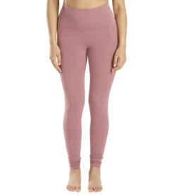 Everyday Yoga High Waisted Go-To Pocket Leggings 28" Dusty Rose
