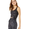 Beyond Yoga Lux First Class Cropped Yoga Tank Black Tiger Stripe