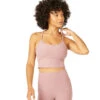 Beyond Yoga Spacedye Slim Racerback Cropped Tank Blush Blooms-Pink Haze