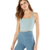 Beyond Yoga Spacedye Slim Racerback Cropped Tank Sage Brush-Agave Green