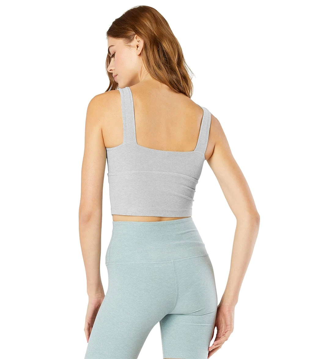 Beyond Yoga Spacedye Don't Get Twisted Cropped Yoga Tank Silver Mist - Image 3