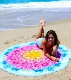 Round Towel Company The Day Dreamer Pink/Yellow/Orange/Blue