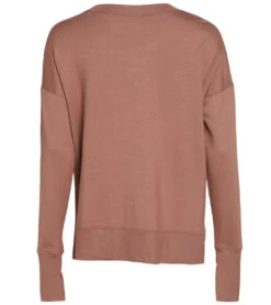Glyder Lounge Long Sleeve Tee Cocoa