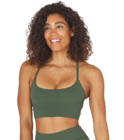 Glyder Pure Yoga Crop Top Olive