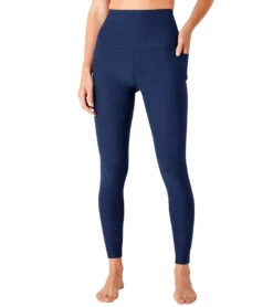 Beyond Yoga Spacedye Out Of Pocket High Waisted 7/8 Yoga Leggings Nocturnal Navy