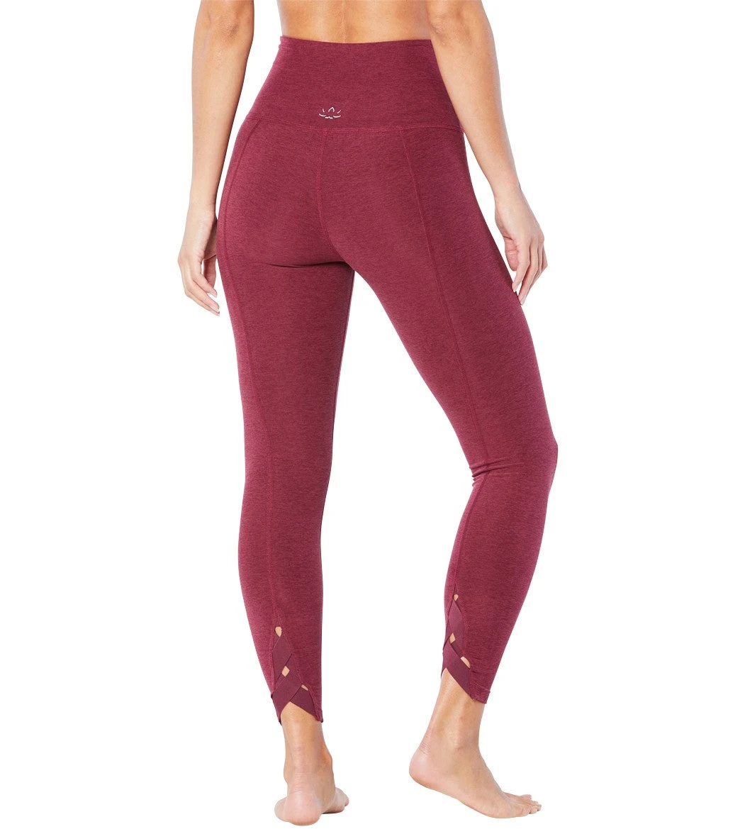 Beyond Yoga Spacedye Totally Woven High Waisted 7/8 Leggings Deep Merlot - Image 2