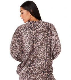 Onzie Boyfriend Sweatshirt Leopard