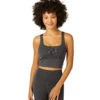 Beyond Yoga Keep It Simple Heather Rib Cropped Tank