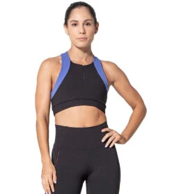 925Fit Zip Line Yoga Sports Bra