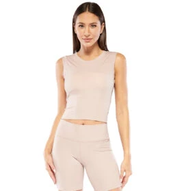 Electric Yoga Cropped Top With Built In Padding