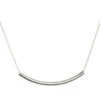 Dogeared Balance Tube Necklace Silver