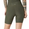 Beyond Yoga Spacedye High Waisted Biker Yoga Shorts Eden Green Heather