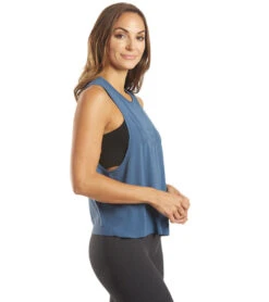 Spiritual Gangster Dream Active Flow Top Faded Navy