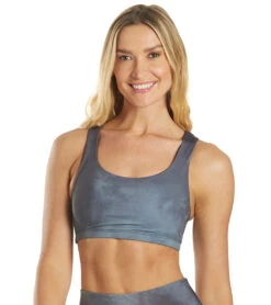 Onzie Graphic Mudra Yoga Sports Bra First Frost