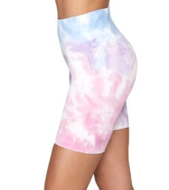 Spiritual Gangster Biker Shorts Pastel Twirl Tie Dye