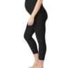 Beyond Yoga Spacedye Love The Bump Capri Maternity Leggings Darkest Night