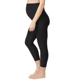 Beyond Yoga Spacedye Love The Bump Capri Maternity Leggings Darkest Night
