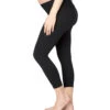 Beyond Yoga Supplex Love The Bump Capri Maternity Leggings Jet Black