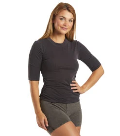 Free People Talk To Me Tee Black