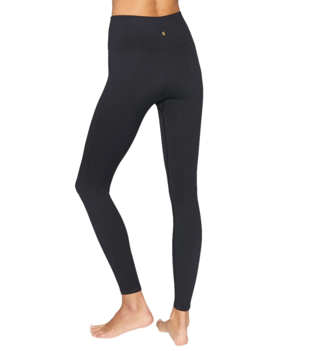 Spiritual Gangster Icon High Waisted Yoga Leggings Black - Image 3
