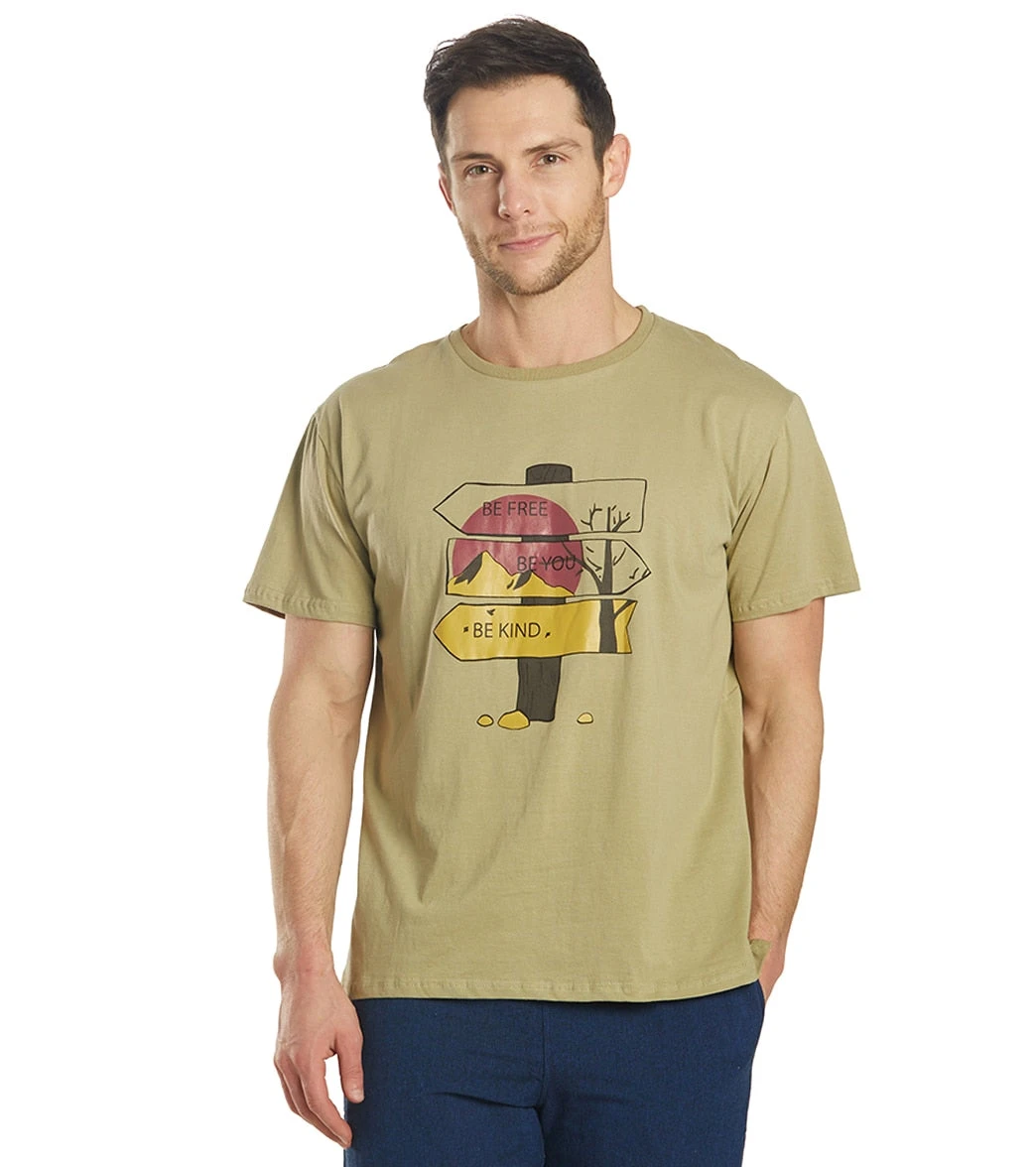Yak & Yeti Men's T Shirt Be Free Be Kind - Image 6