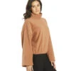 Beyond Yoga Plushfleece Back East Pullover Sepia Brown