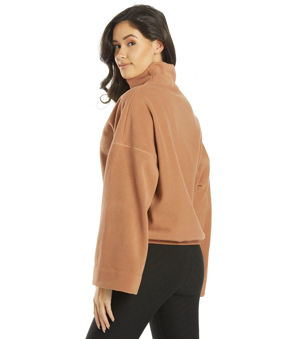 Beyond Yoga Plushfleece Back East Pullover Sepia Brown - Image 2