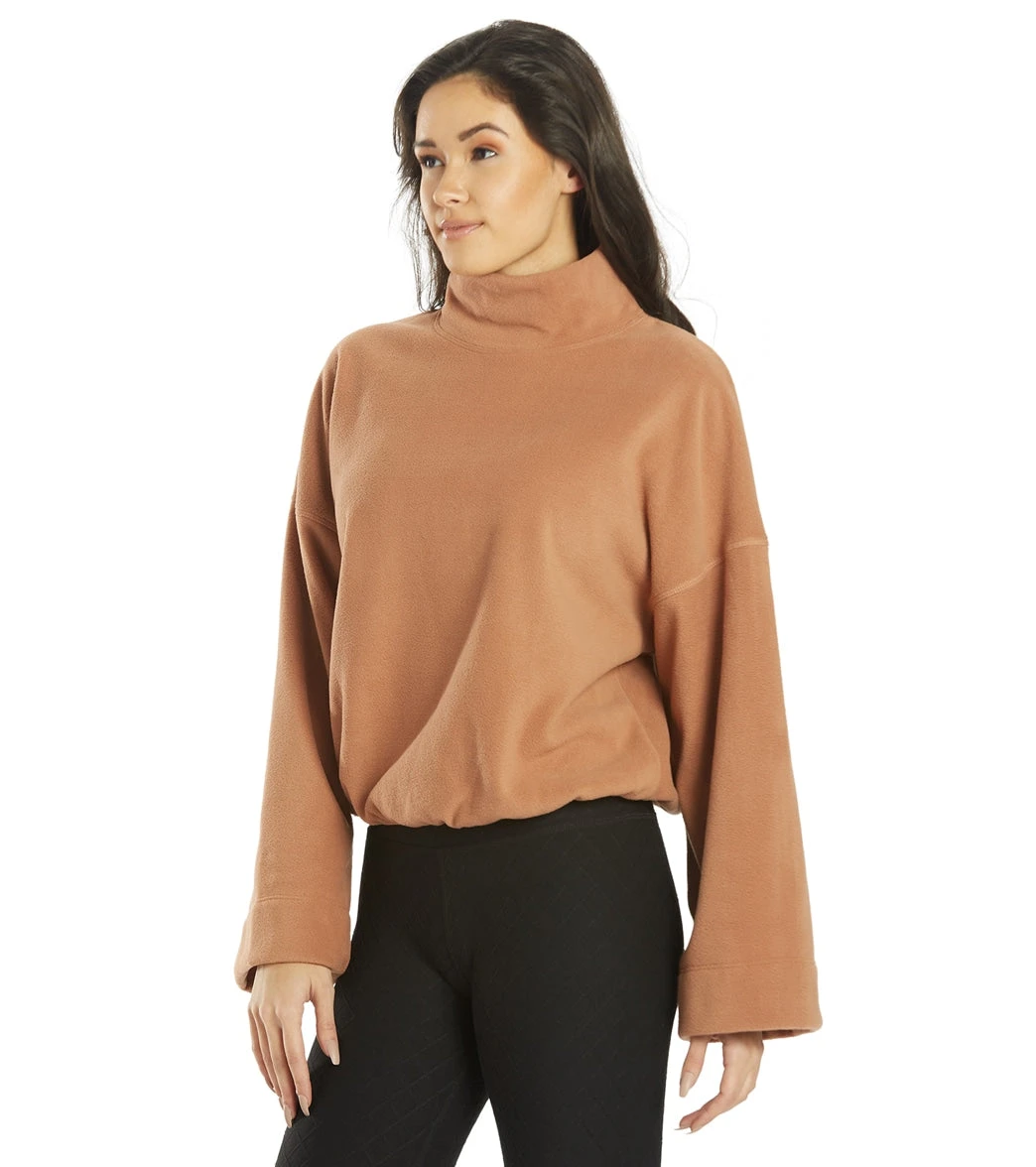 Beyond Yoga Plushfleece Back East Pullover Sepia Brown - Image 4