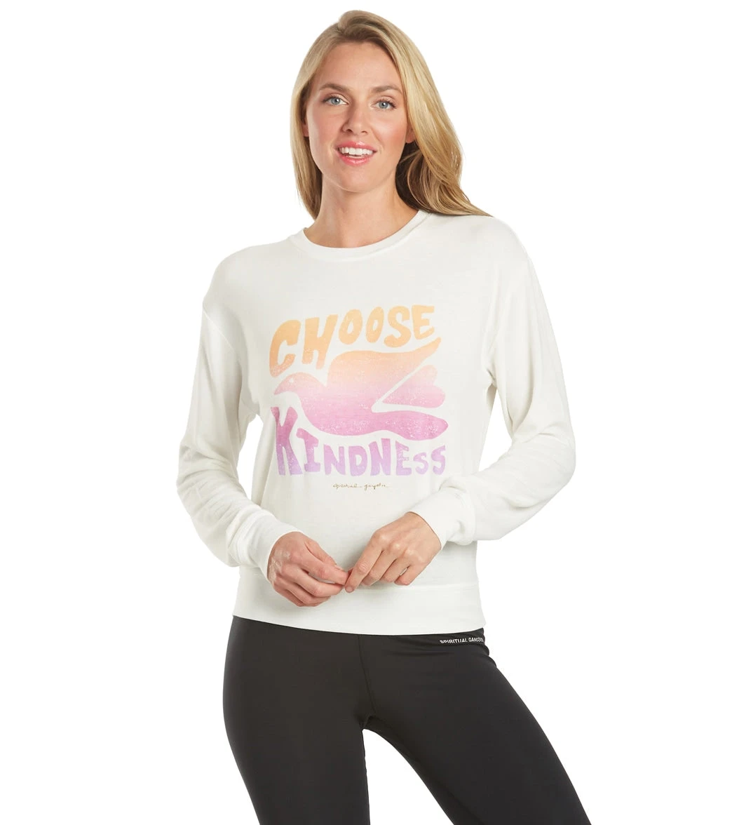 Spiritual Gangster Kindness Crew Neck Savasana Stone - Image 5