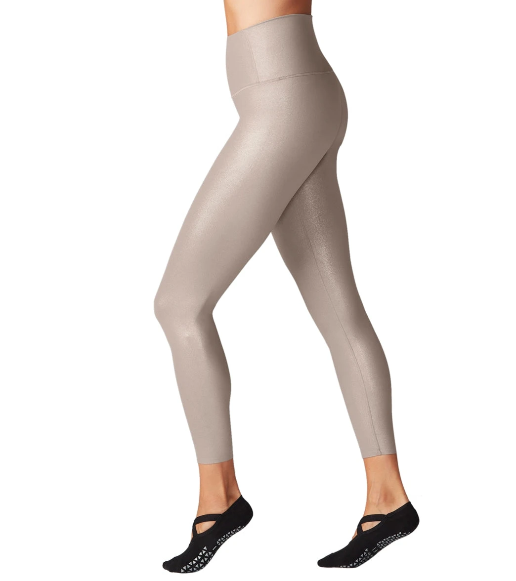 Tavi High Waisted 7/8 Yoga Leggings Gold Metallic