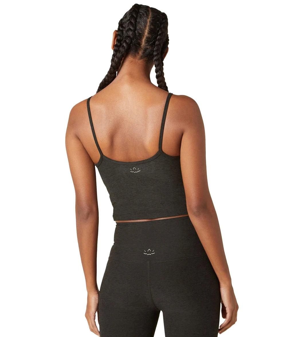 Beyond Yoga Spacedye Wide Neck Cropped Tank Darkest Night - Image 2