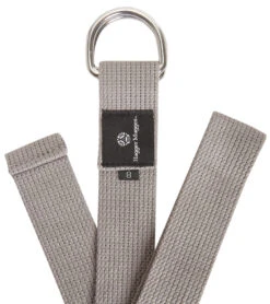 Hugger Mugger D-Ring Cotton Strap 8' Grey