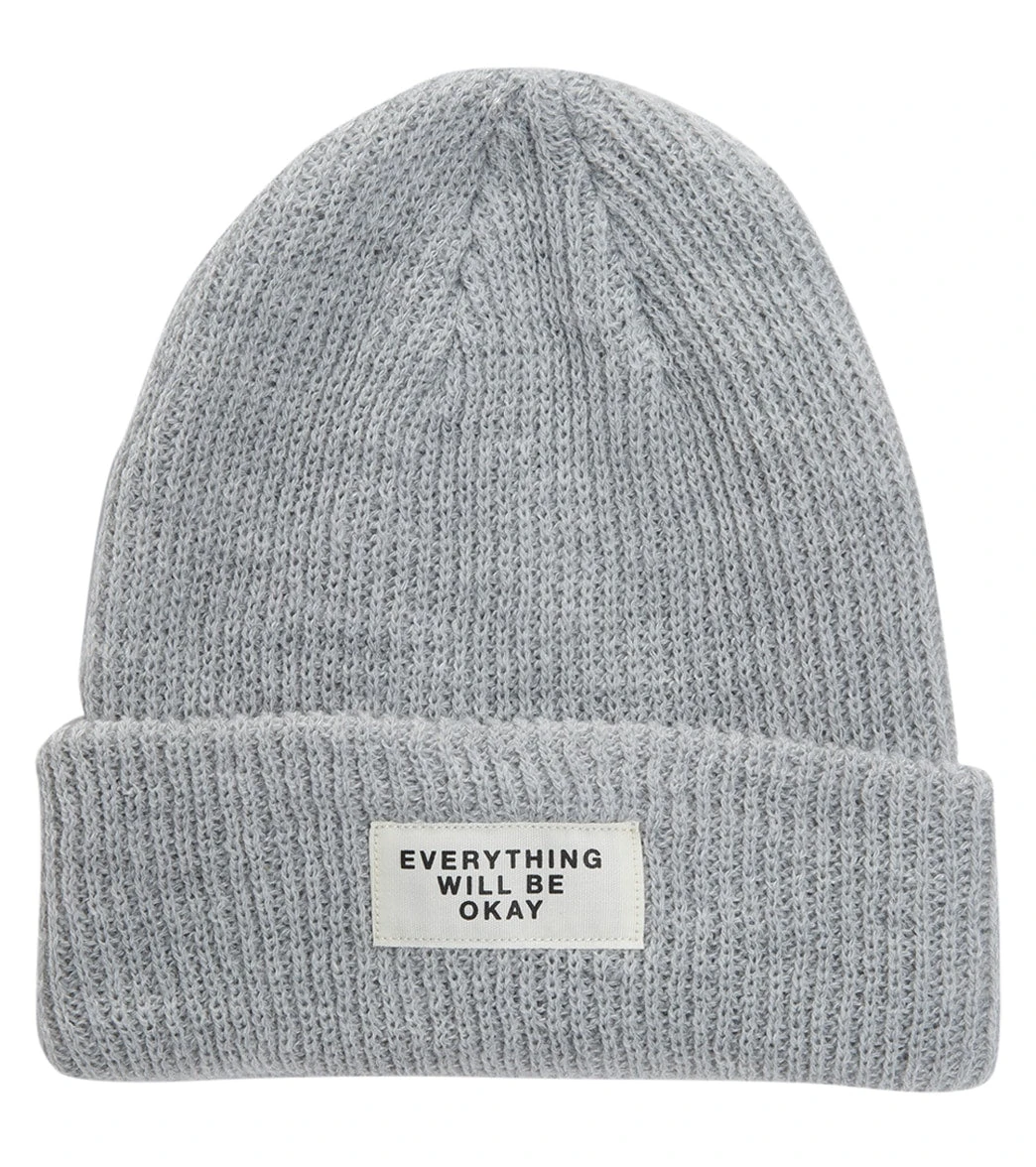 Spiritual Gangster Everything SG Beanie Hat Heather Grey - Image 2