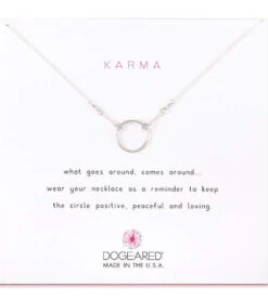 Dogeared Karma Bracelet Pull Closure Sterling Silver