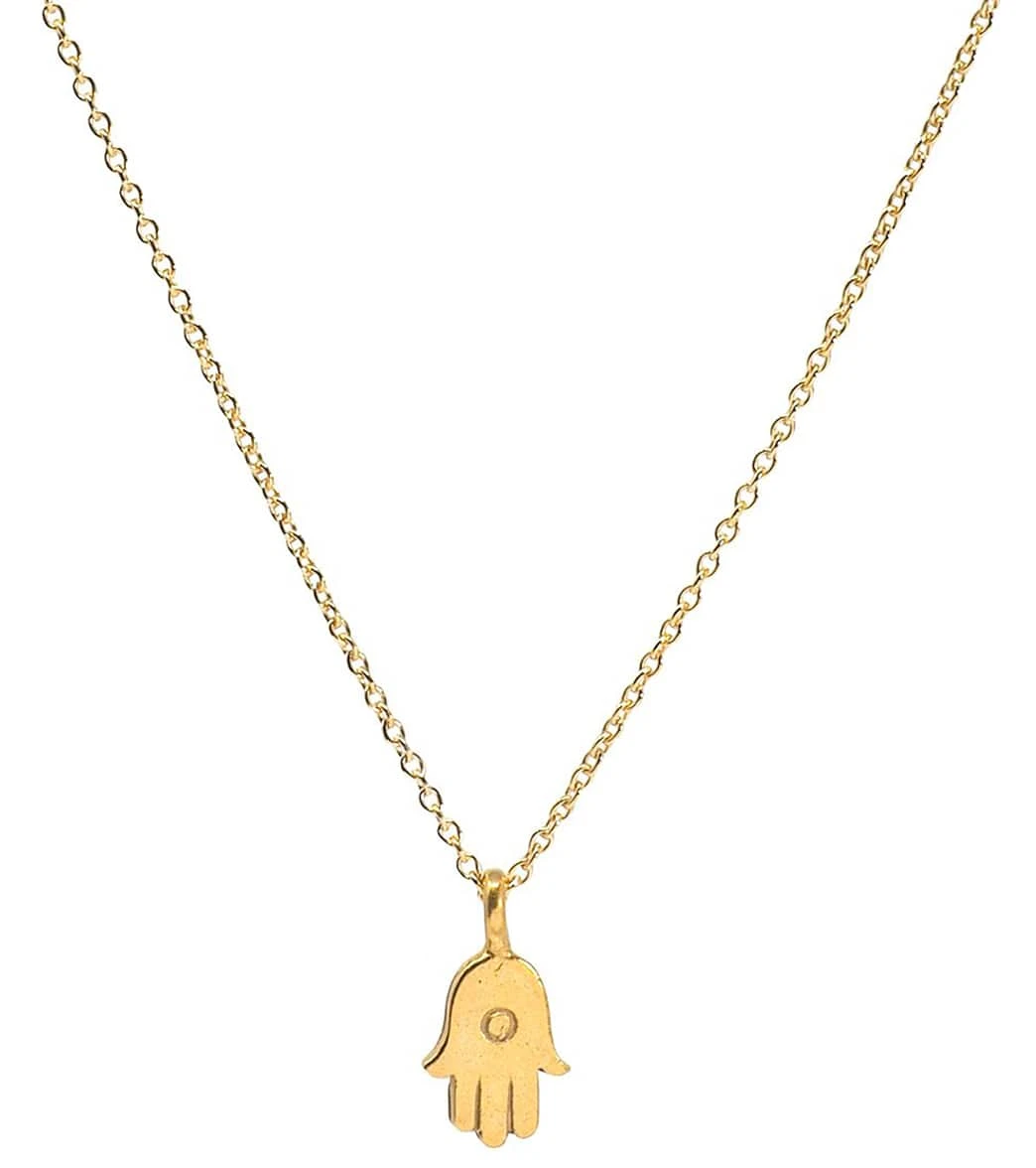 Dogeared All Good Things Hamsa Necklace Gold Dipped - Image 4