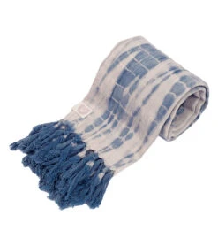 Oko Living Yoga Towel Indigo Moon Shibori