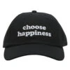 Spiritual Gangster Happiness Dad Hat Vintage Black