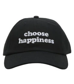 Spiritual Gangster Happiness Dad Hat Vintage Black