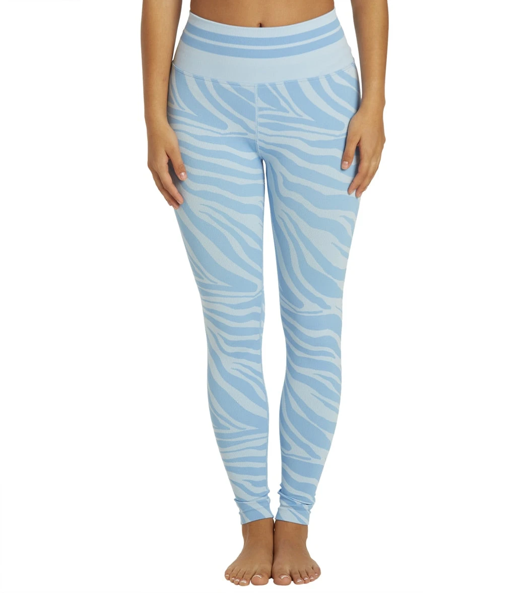 Spiritual Gangster Love Sculpt Jacquard Legging Zebra Bliss Print - Image 5