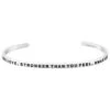 Mantraband Braver Than You Believe, Stronger Than You Feel, Smarter Than You Think Bracelet