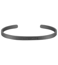 Mantraband Namaste Bold Bracelet Matte Black