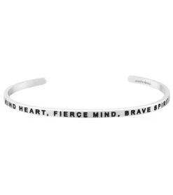 Mantraband Kind Heart, Fierce Mind, Brave Spirit Bracelet