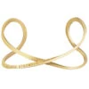 Mantraband Braver Than You Believe, Stronger Than You Feel, Smarter Than You Think Infinity Bracelet Yellow Gold