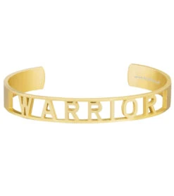 Mantraband Warrior Statement Bracelet Yellow Gold