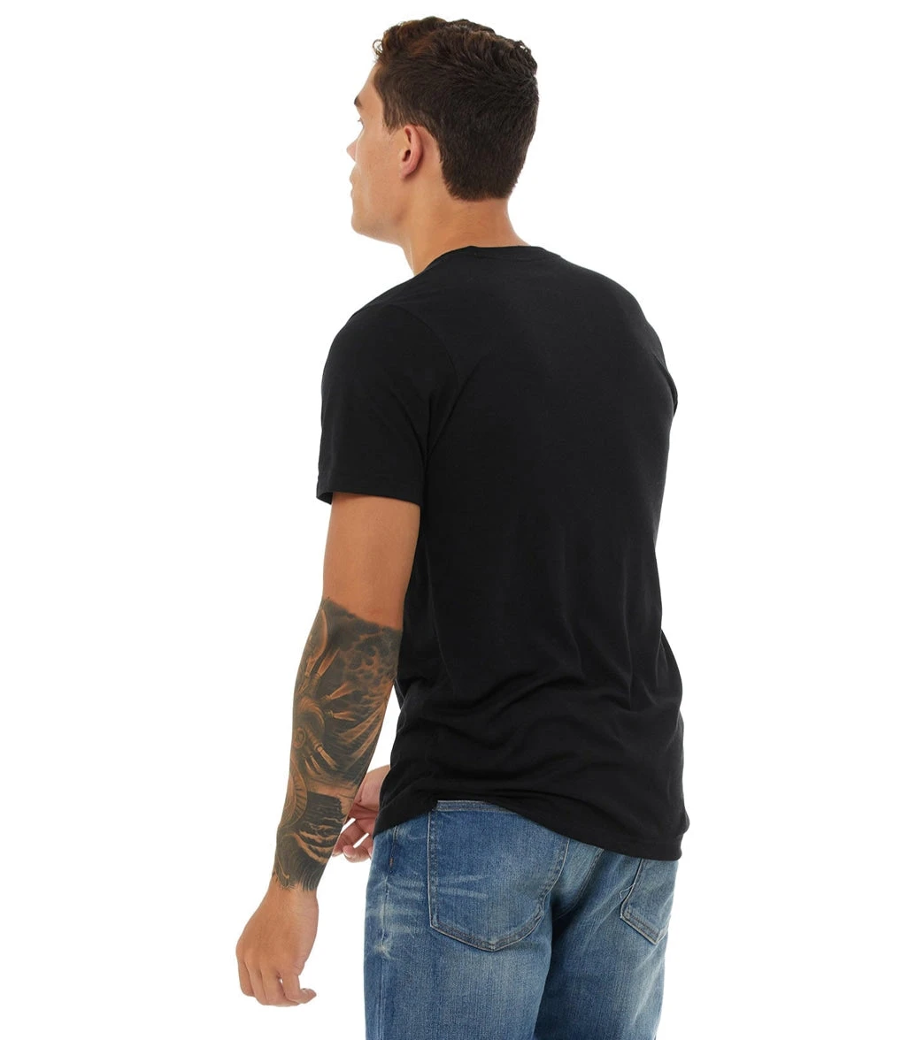 Bella + Canvas The Crew Tee Solid Black Triblend - Image 2