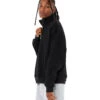Bella + Canvas 1/2 Zip Sweatshirt Black
