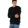 Bella + Canvas Sueded Crew Sweatshirt Black